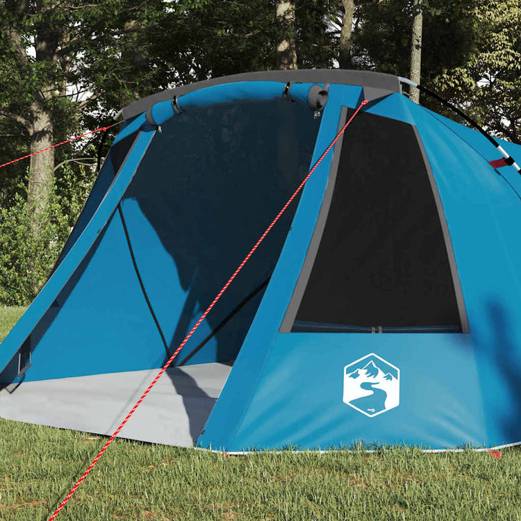Vidaxl tunnel tent 3-person 3-persoons blauw en grijs