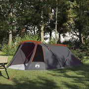 Vidaxl tunnel tent 3-person 3-persoons grijs en oranje - afbeelding 1