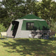 Vidaxl cabin tent 12-person met dak groen en grijs 500 x 500 x 294 cm