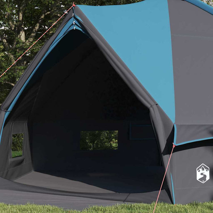 Vidaxl teepee tent voor 10 personen 10-persoons blauw en grijs