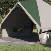 Vidaxl teepee tent 8-persoon 8-persoons groen en wit - afbeelding 3