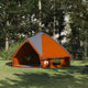 Vidaxl teepee tent 8-persoon 8-persoons grijs en oranje