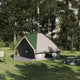 Vidaxl teepee tent voor 6 personen 6-persoons groen en wit