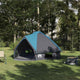 Vidaxl teepee tent voor 6 personen 6-persoons blauw en grijs