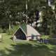 Vidaxl teepee tent voor 4 personen 4-persoons groen en grijs