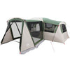 Vidaxl gezinstent met dak met opslag groen en wit 745 x 700 x 217 cm