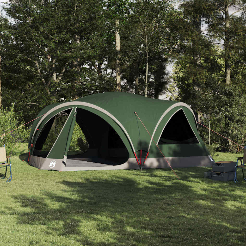 Vidaxl familietent voor 10 personen groen en grijs 460 x 430 x 214 cm