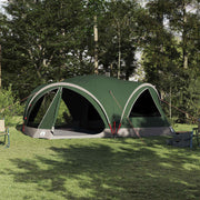 Vidaxl familietent voor 10 personen groen en grijs 460 x 430 x 214 cm - afbeelding 1