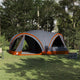 Vidaxl familietent voor 10 personen grijs en oranje 460 x 430 x 214 cm
