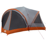 Vidaxl familietent voor 10 personen grijs en oranje 460 x 430 x 214 cm - afbeelding 2