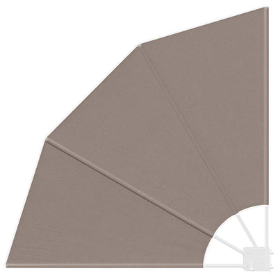 Vidaxl balkon privacy scherm taupe 115 x 115 cm polyester