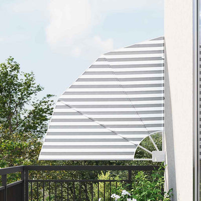 Vidaxl balkon privacy scherm antraciet en wit 115 x 115 cm polyester