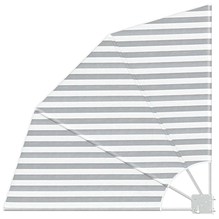 Vidaxl balkon privacy scherm antraciet en wit 115 x 115 cm polyester