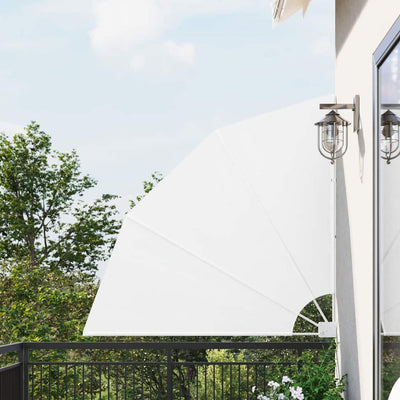 Vidaxl balkon privacy scherm 140 x 140 cm polyester wit