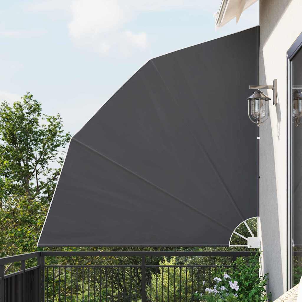 Vidaxl balkon privacy scherm zwart 210 x 210 cm polyester