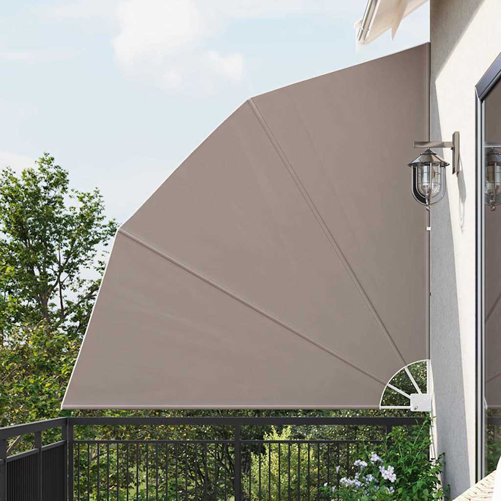 Vidaxl balkon privacy scherm taupe 210 x 210 cm polyester