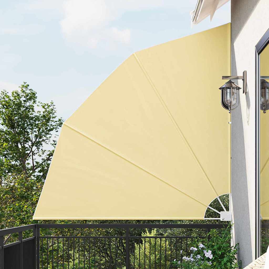 Vidaxl balkon privacy scherm zand 210 x 210 cm polyester