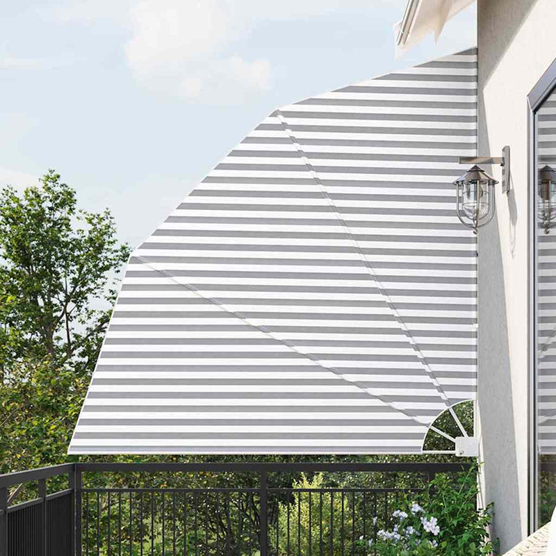 Vidaxl balkon privacy scherm antraciet en wit 210 x 210 cm polyester
