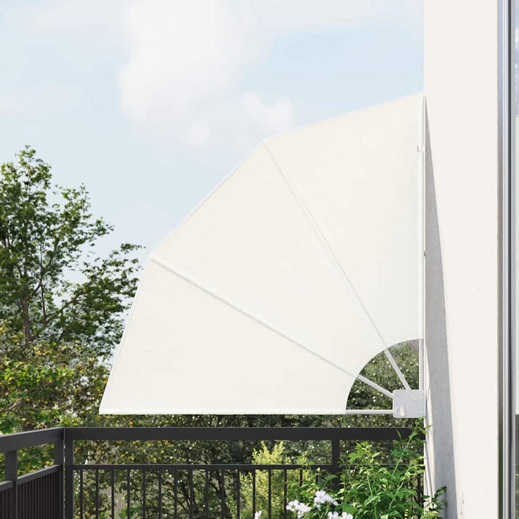 Vidaxl balkon privacy scherm crème 115 x 115 cm polyester
