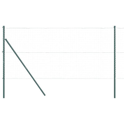 Vidaxl afrasteringspaal 13 pcs groen staal