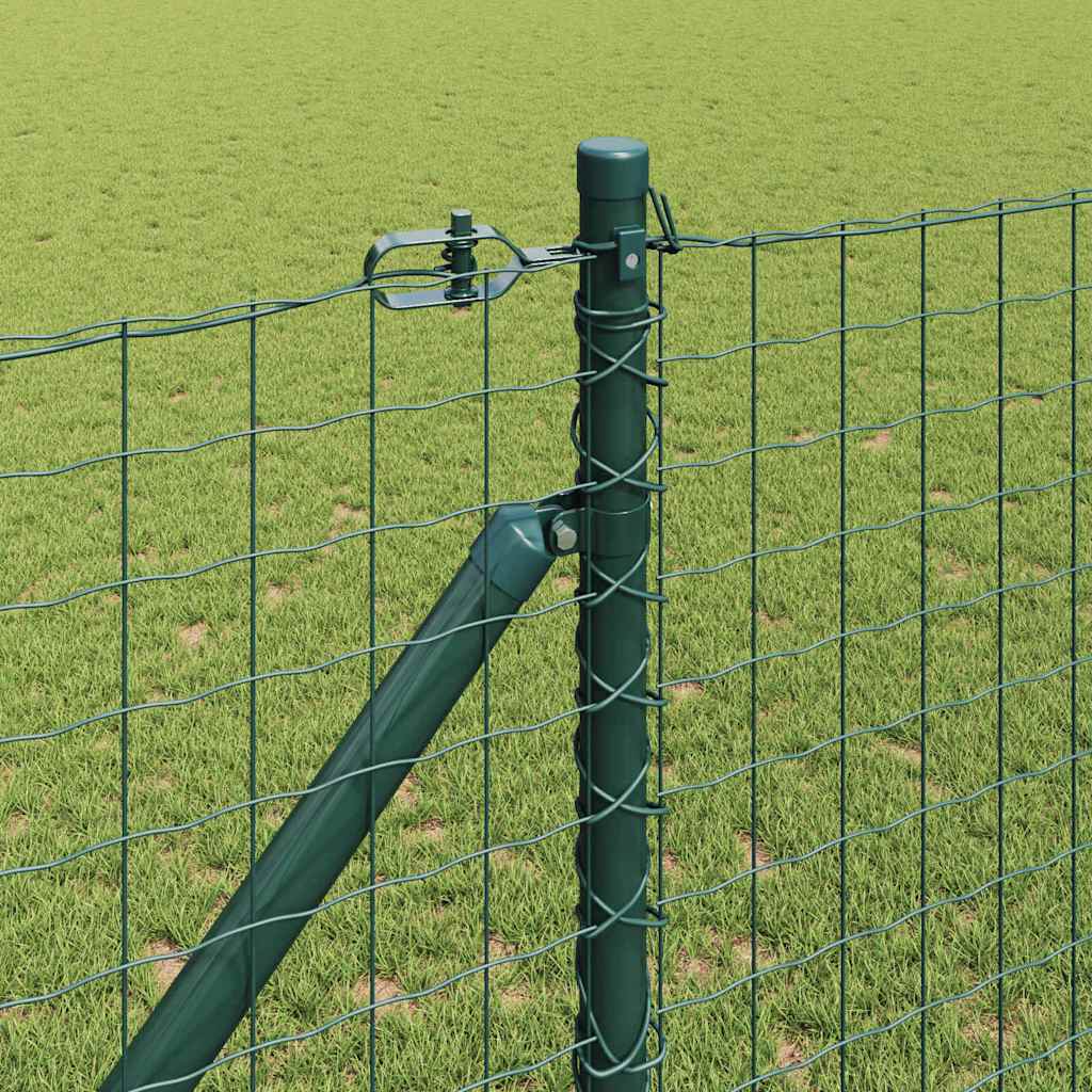 Vidaxl afrasteringspaal 13 pcs groen staal
