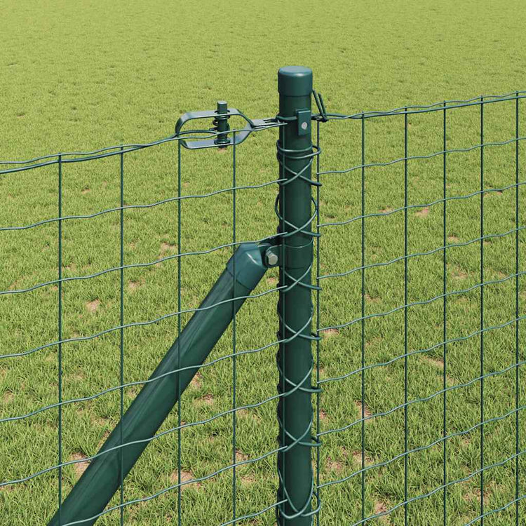 Vidaxl afrasteringspaal 13 pcs groen staal