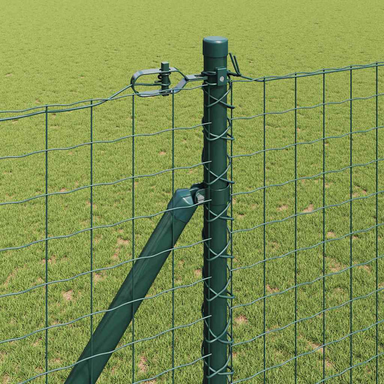 Vidaxl afrasteringspaal 13 pcs groen staal