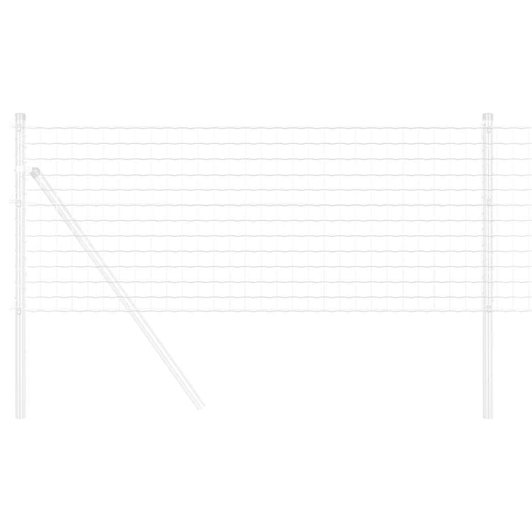 Vidaxl euro hek 0,6 x 10 m pvc-gecoat ijzer