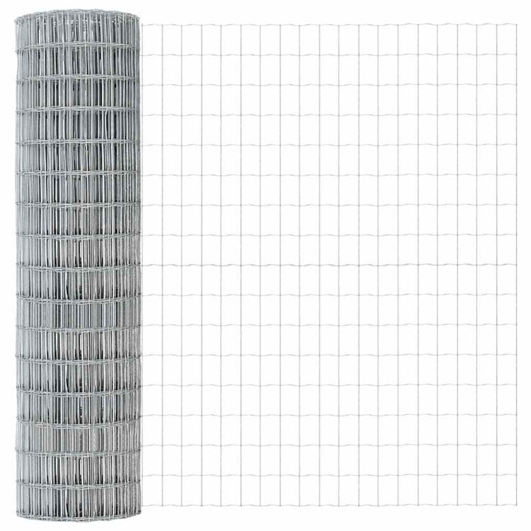 Vidaxl euro hek 1,2 x 10 m pvc-gecoat ijzer