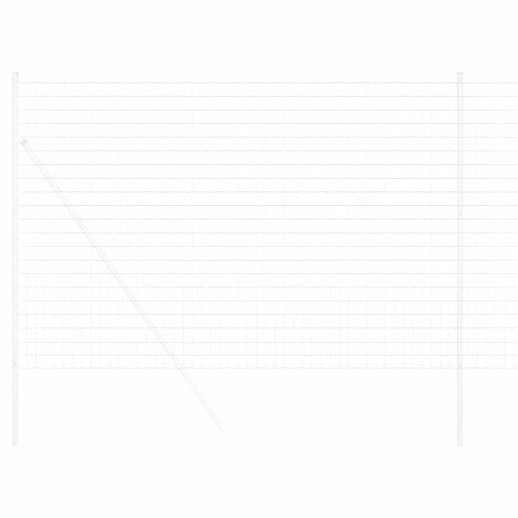 Vidaxl euro hek 1,6 x 10 m pvc-gecoat ijzer