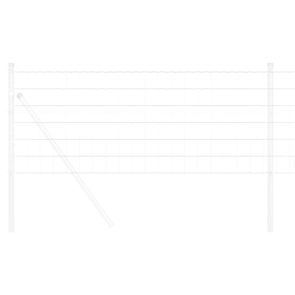 Vidaxl euro hek 0,4 x 10 m pvc-gecoat ijzer
