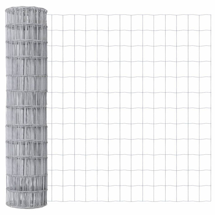 Vidaxl euro hek 1,4 x 10 m pvc-gecoat ijzer