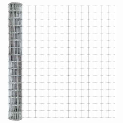 Vidaxl euro hek 1,5 x 10 m pvc-gecoat ijzer