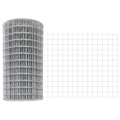 Vidaxl euro hek 0,4 x 25 m pvc-gecoat ijzer