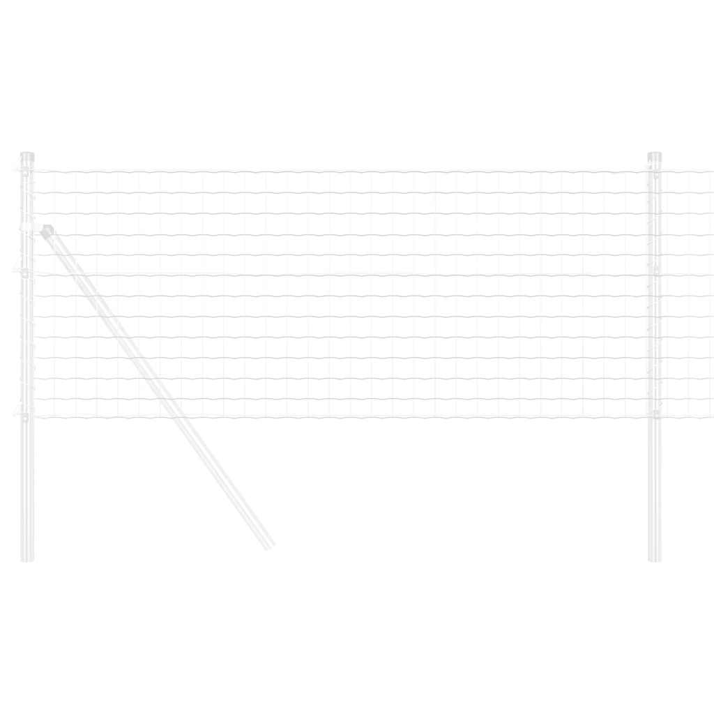 Vidaxl euro hek 0,4 x 25 m pvc-gecoat ijzer