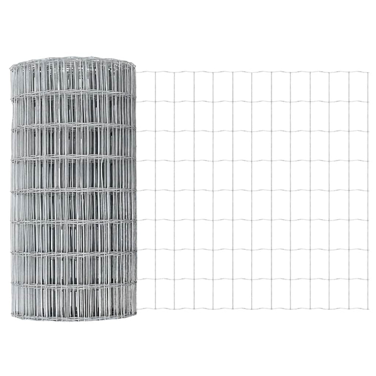 Vidaxl euro hek 0,4 x 25 m pvc-gecoat ijzer