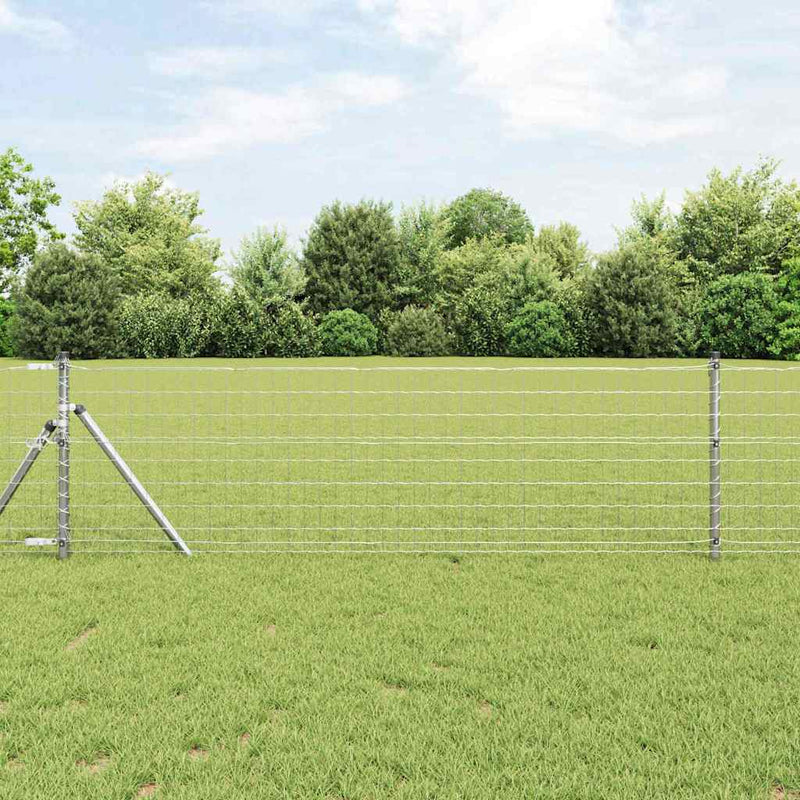 Vidaxl euro hek 0,8 x 25 m pvc-gecoat ijzer