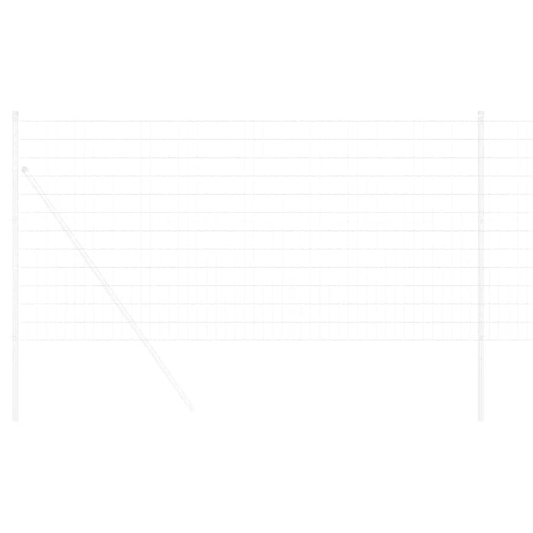 Vidaxl euro hek 1,2 x 25 m pvc-gecoat ijzer