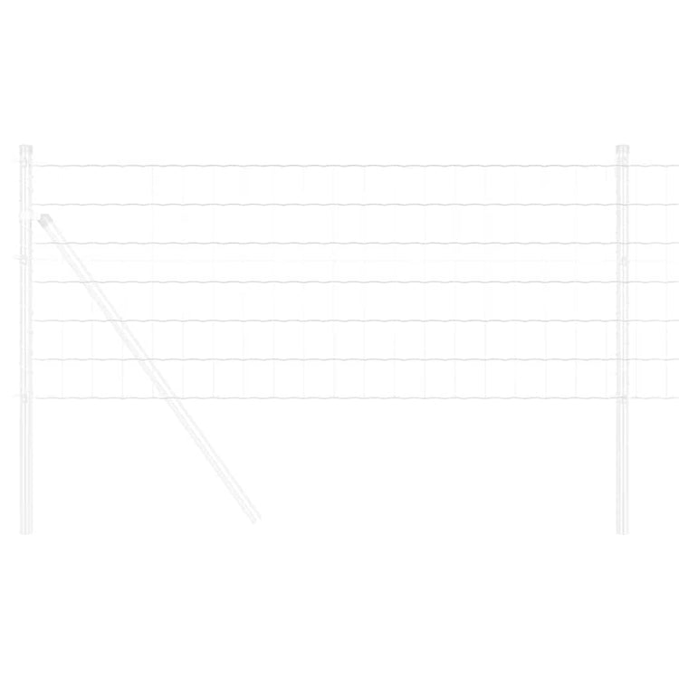 Vidaxl euro hek 0,6 x 25 m pvc-gecoat ijzer