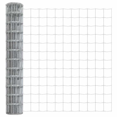 Vidaxl euro hek 1 x 25 m pvc-gecoat ijzer