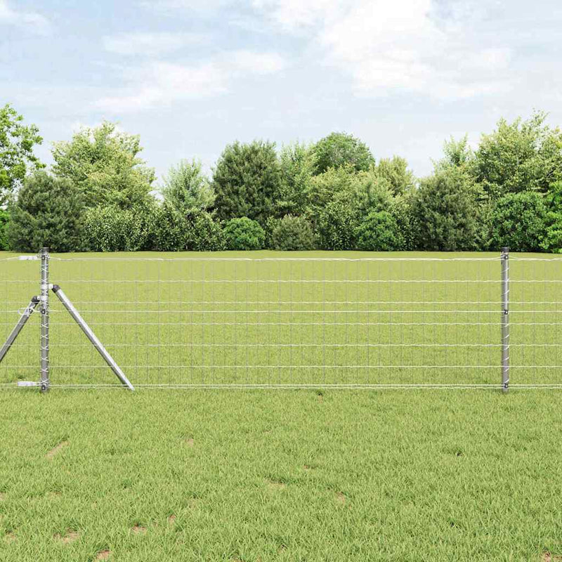 Vidaxl euro hek 0,4 x 50 m pvc-gecoat ijzer