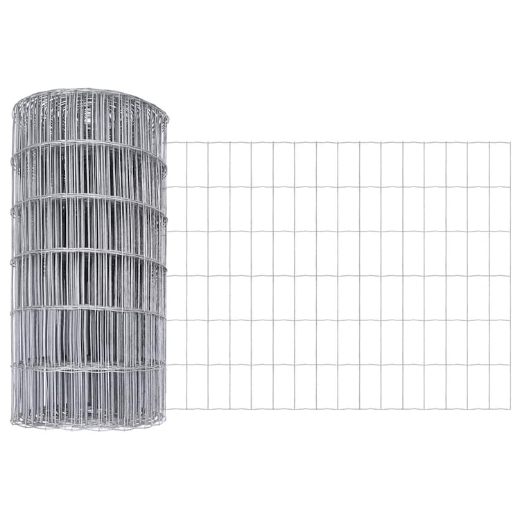 Vidaxl euro hek 0,4 x 50 m pvc-gecoat ijzer