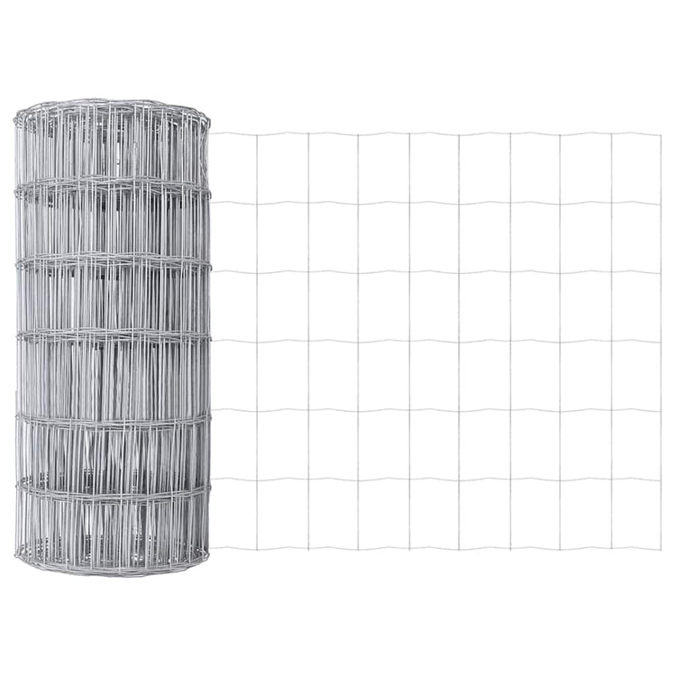 Vidaxl euro hek 0,4 x 50 m pvc-gecoat ijzer
