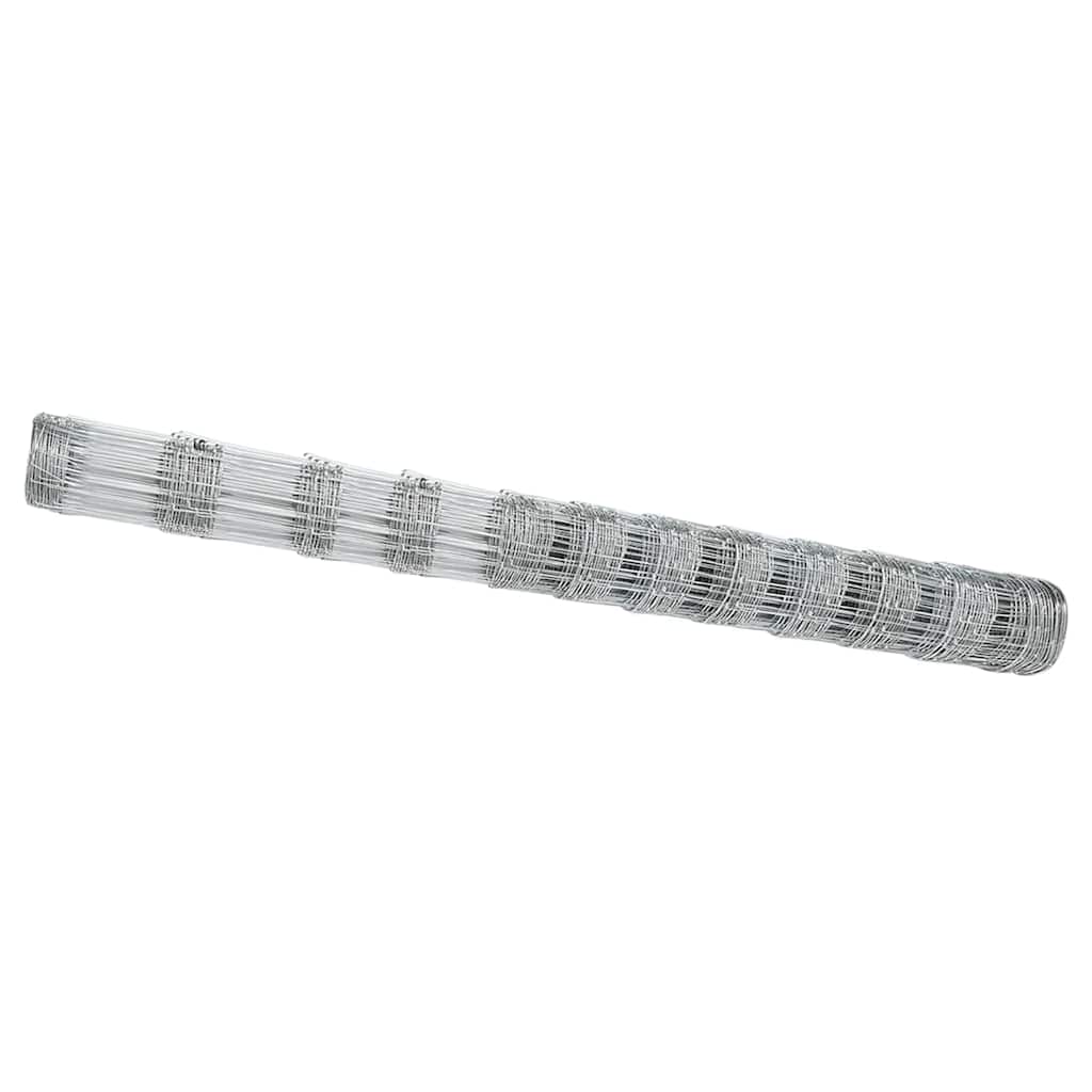 Vidaxl weidehekwerk zilver 25 x 1,4 m gegalvaniseerd staal