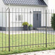Vidaxl tuinhek woerden 1,7 x 1,5 m poedercoating staal grijs