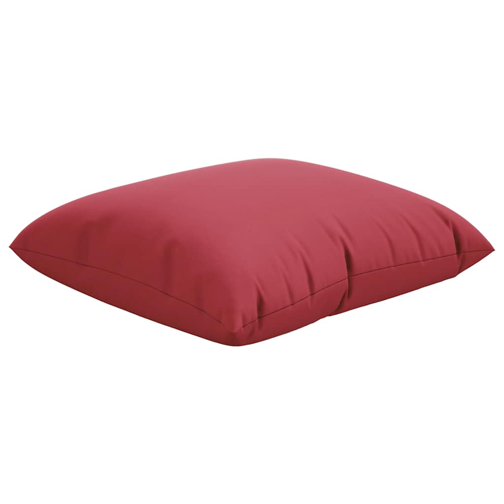 Vidaxl bankkussens 4 stuks wijnrood 40x40 cm stof