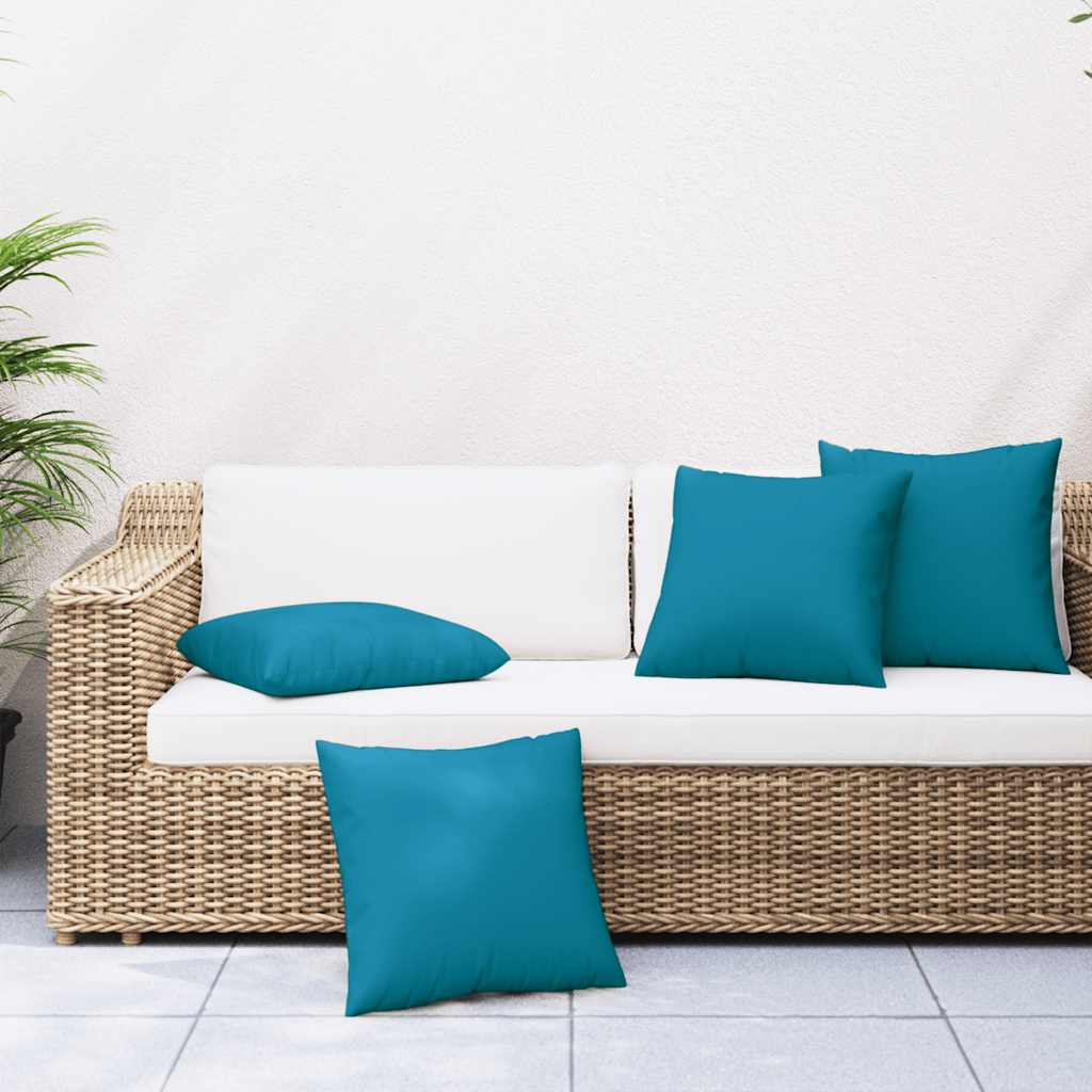 Vidaxl bankkussens 4 stuks blauw 60x60 cm stof
