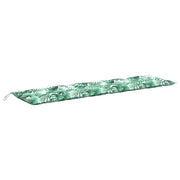 Vidaxl tuinbankkussen 180x50x7 cm oxford stof bladpatroon - afbeelding 2