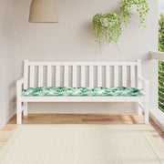 Vidaxl tuinbankkussen 180x50x7 cm oxford stof bladpatroon - afbeelding 1