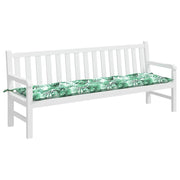 Vidaxl tuinbankkussen met bladpatroon, 200x50x7 cm, oxfordstof - afbeelding 3